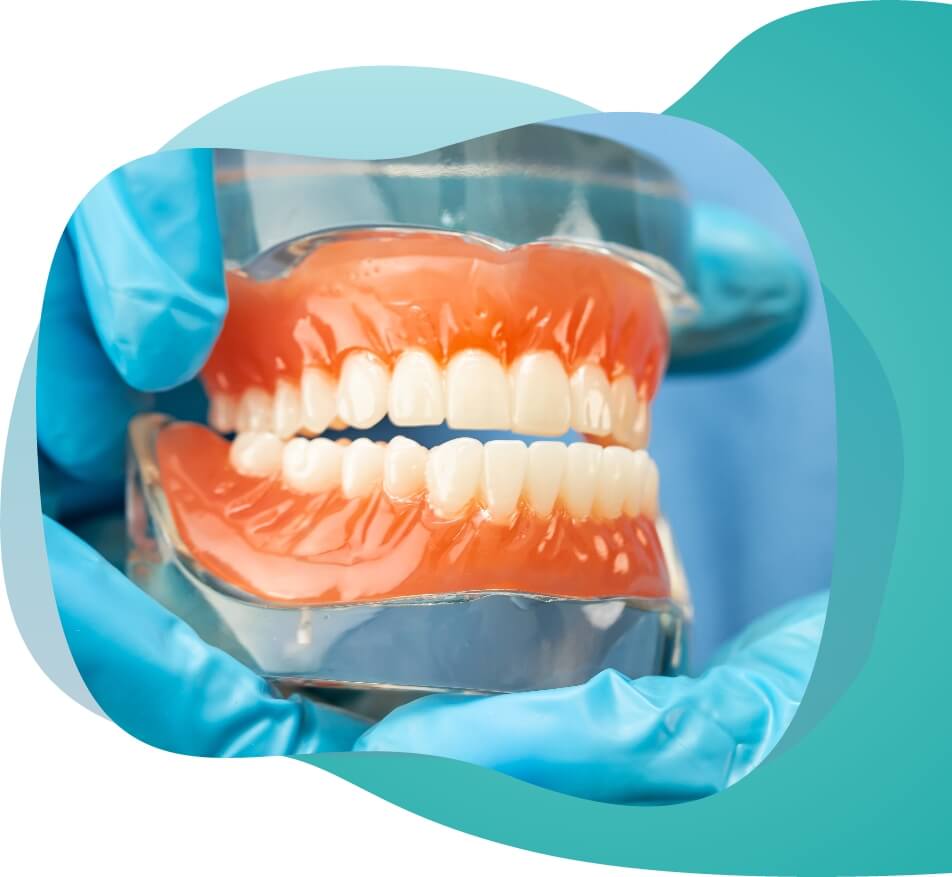 Custom fitted dentures image