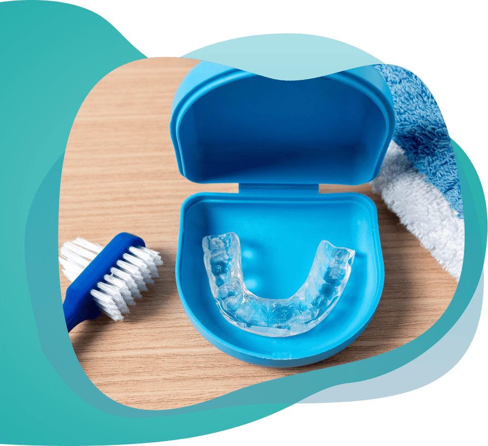 Invisalign Aligner Case and Brush Towel
